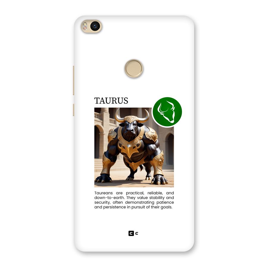 Towering Taurus Back Case for Mi Max 2