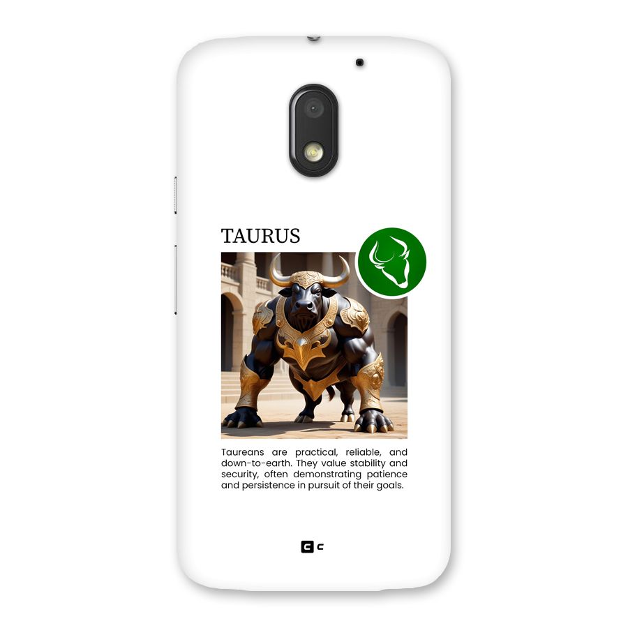 Towering Taurus Back Case for Moto E3 Power