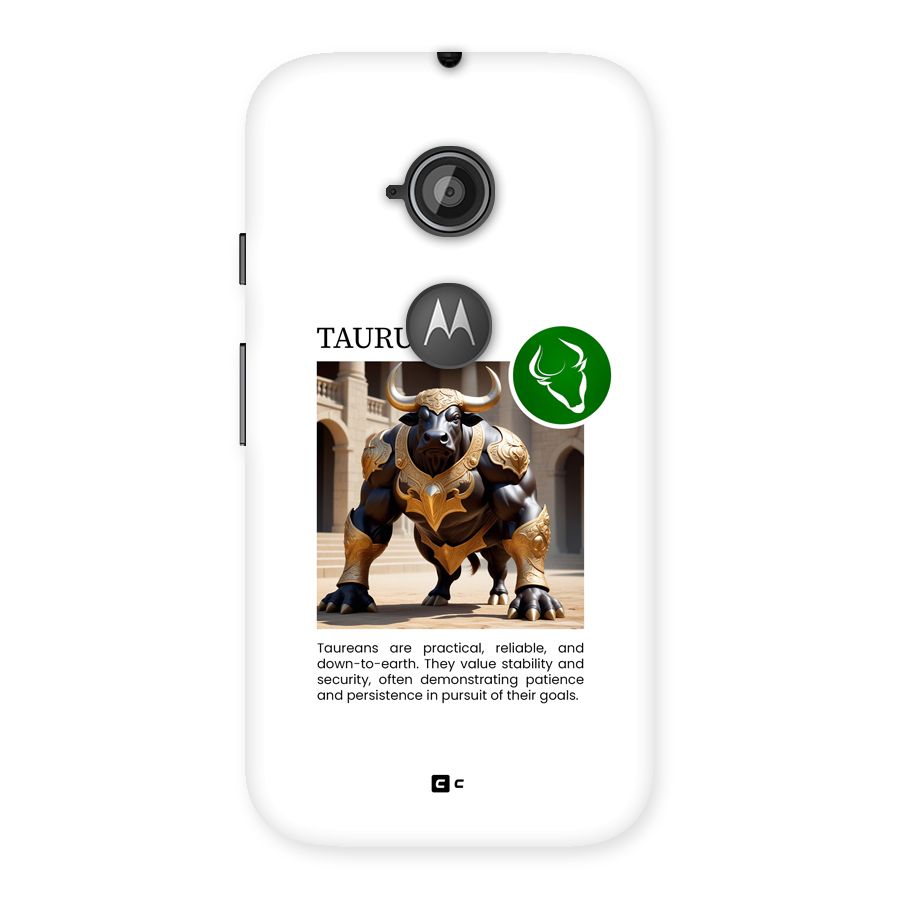 Towering Taurus Back Case for Moto E 2nd Gen