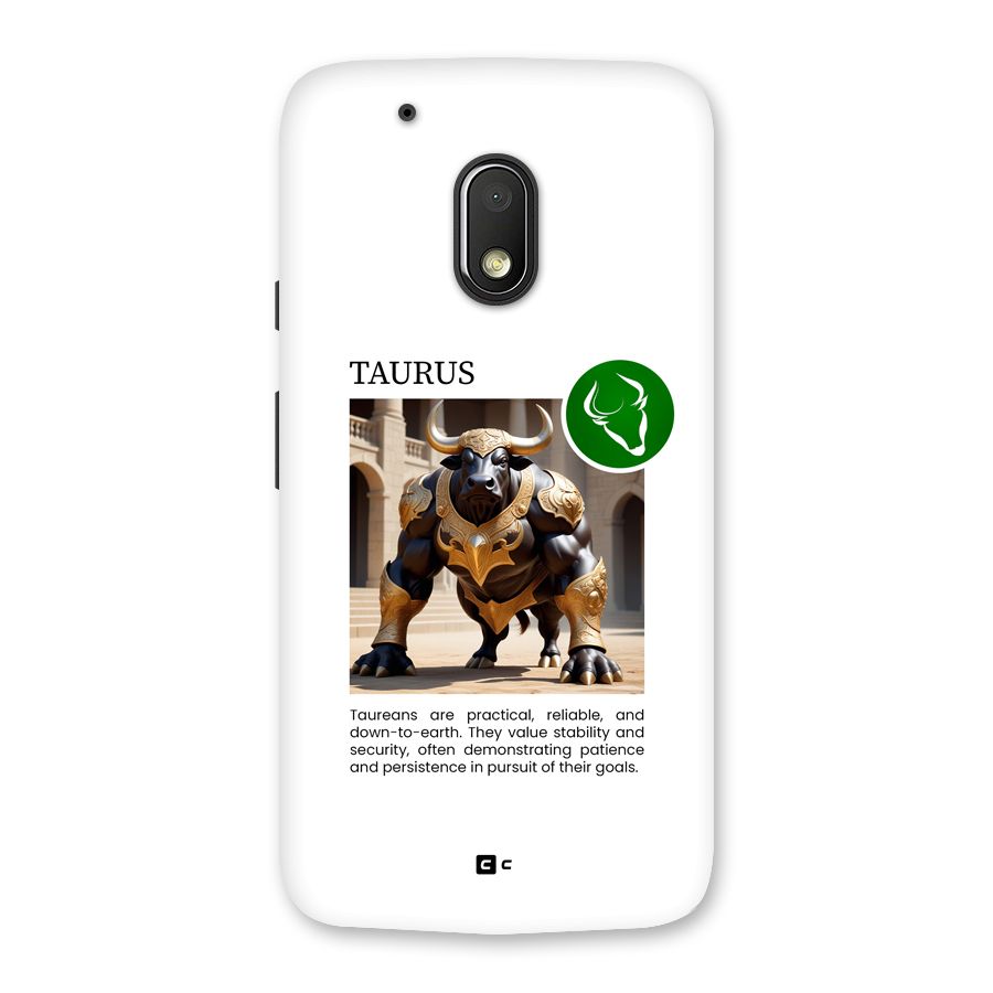 Towering Taurus Back Case for Moto G4 Play