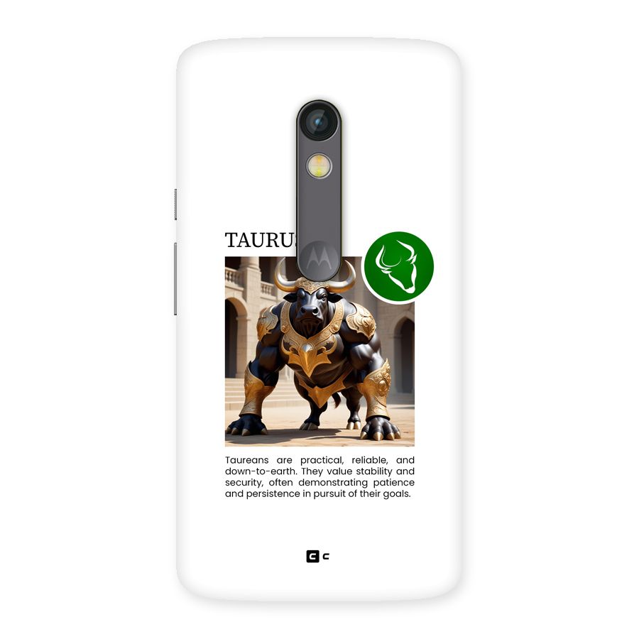 Towering Taurus Back Case for Moto X Play