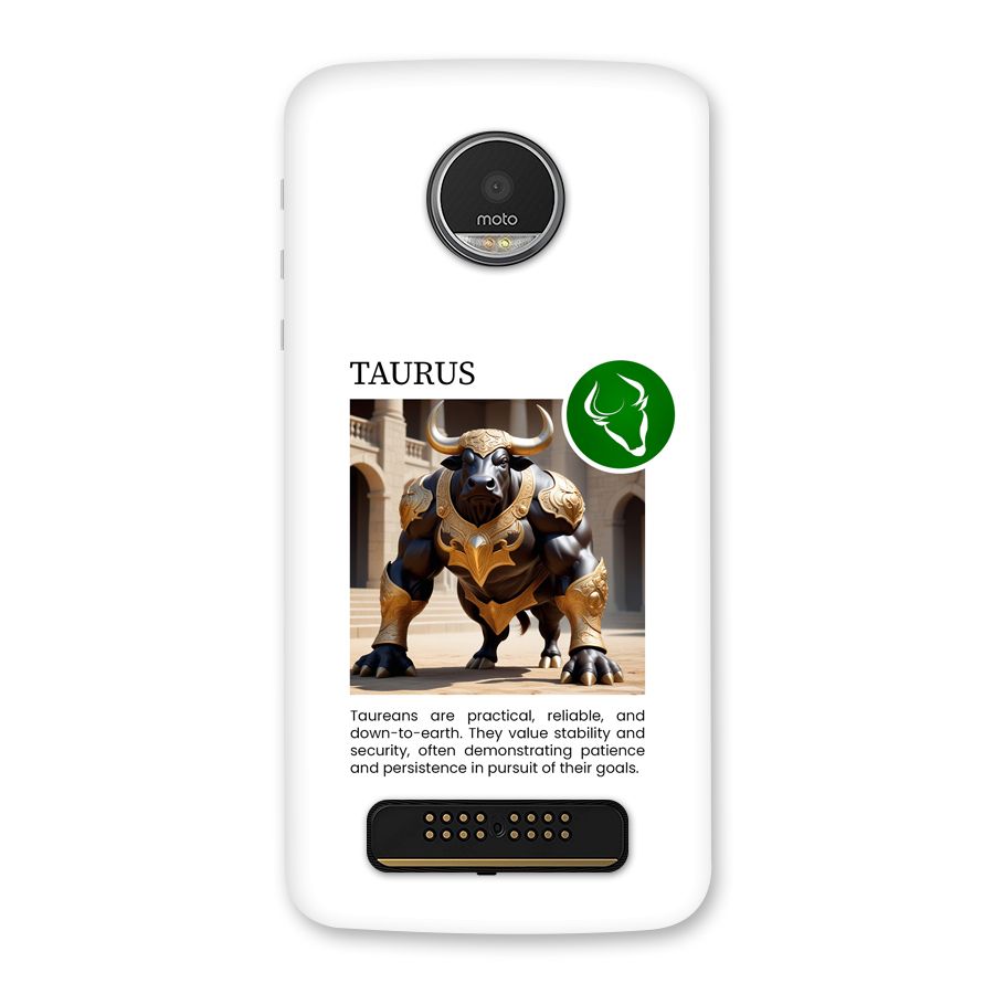 Towering Taurus Back Case for Moto Z Play