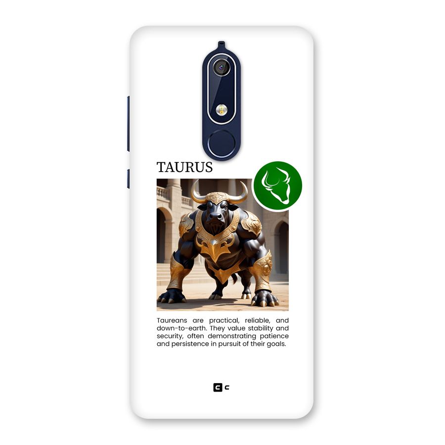 Towering Taurus Back Case for Nokia 5.1