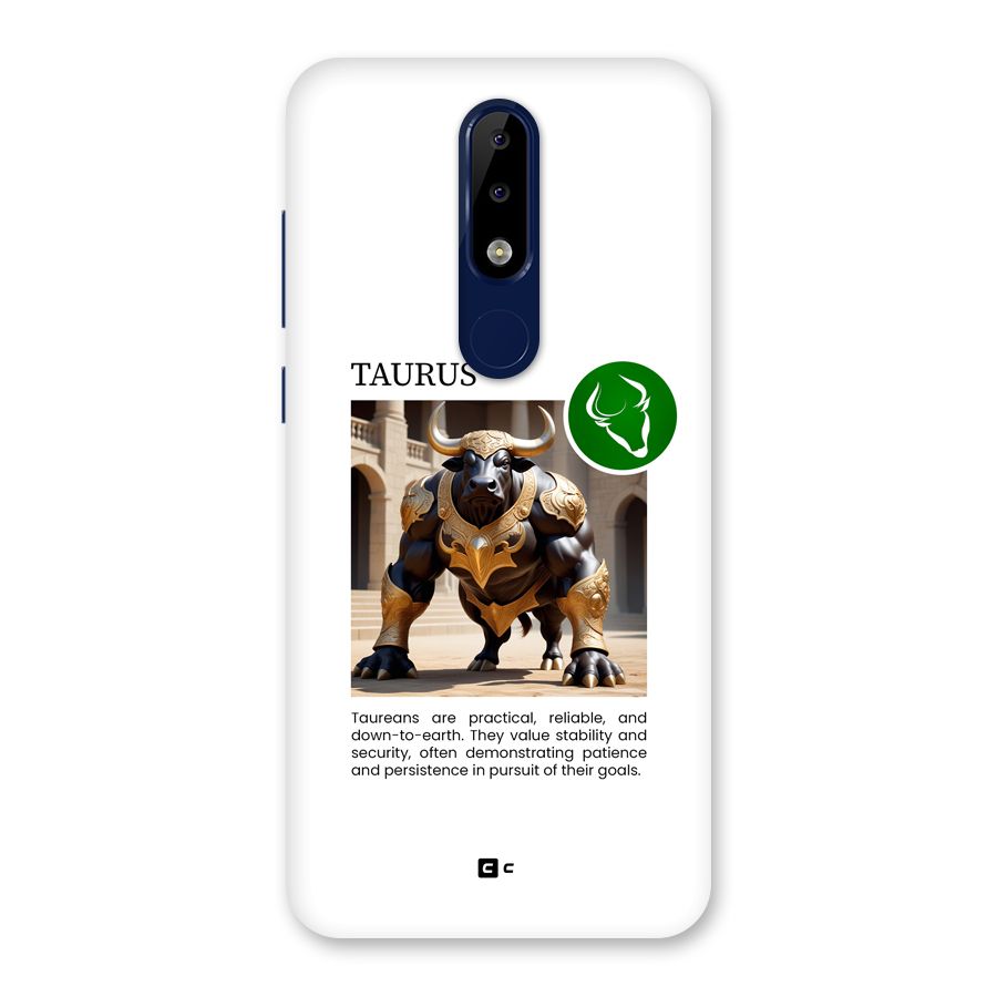 Towering Taurus Back Case for Nokia 5.1 Plus