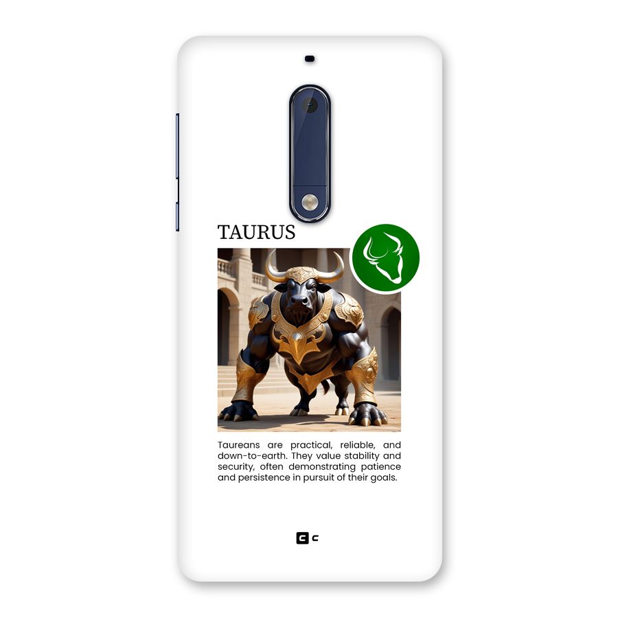 Towering Taurus Back Case for Nokia 5