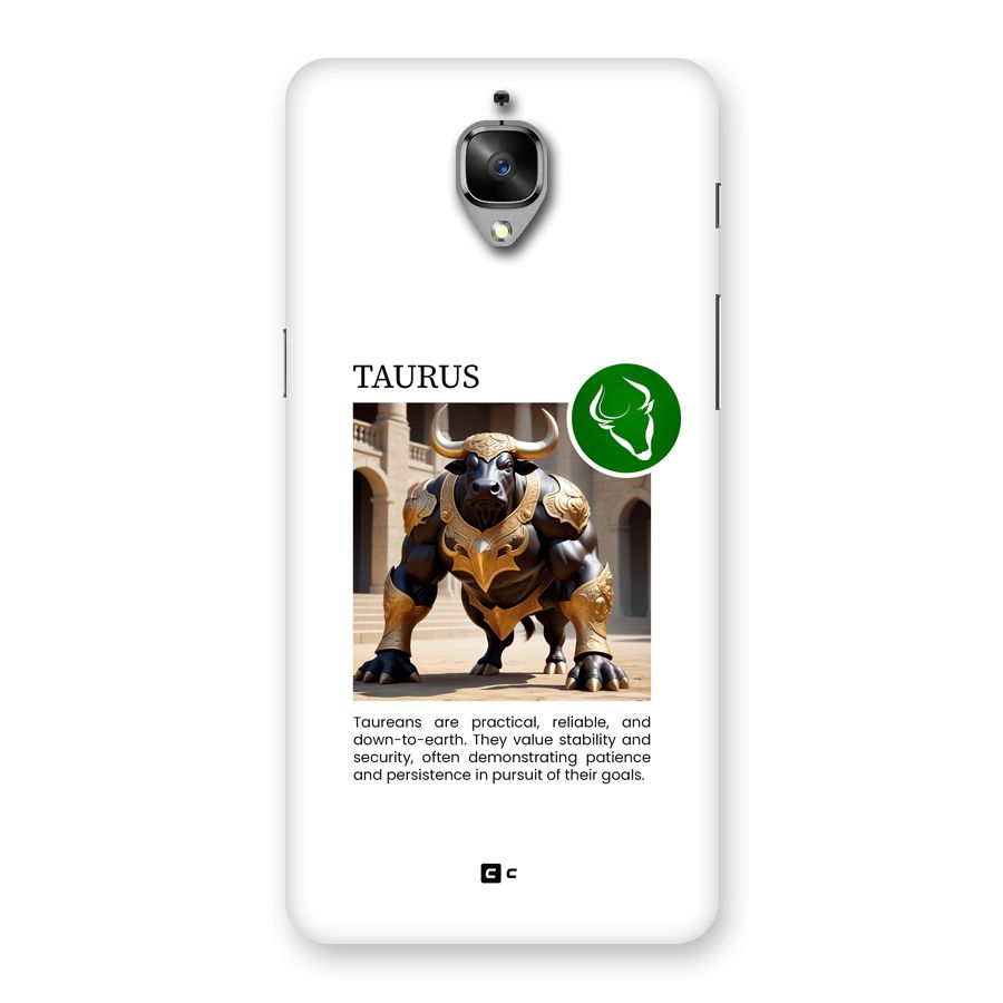 Towering Taurus Back Case for OnePlus 3T