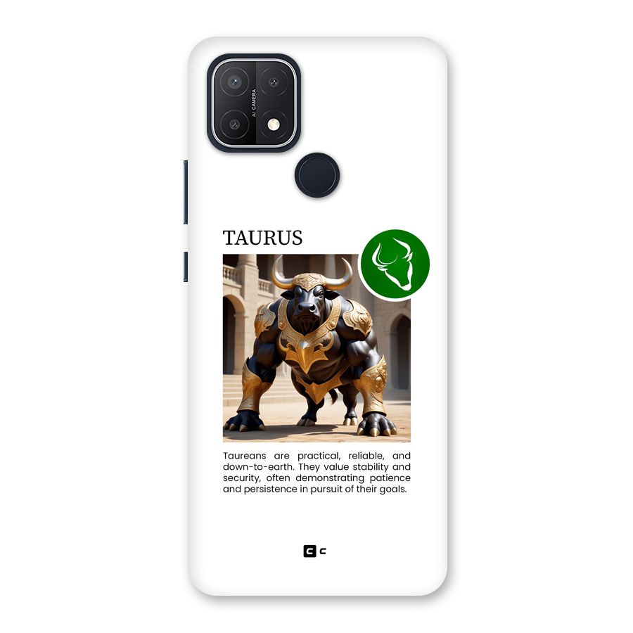 Towering Taurus Back Case for Oppo A15s