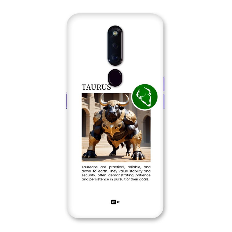 Towering Taurus Back Case for Oppo F11 Pro