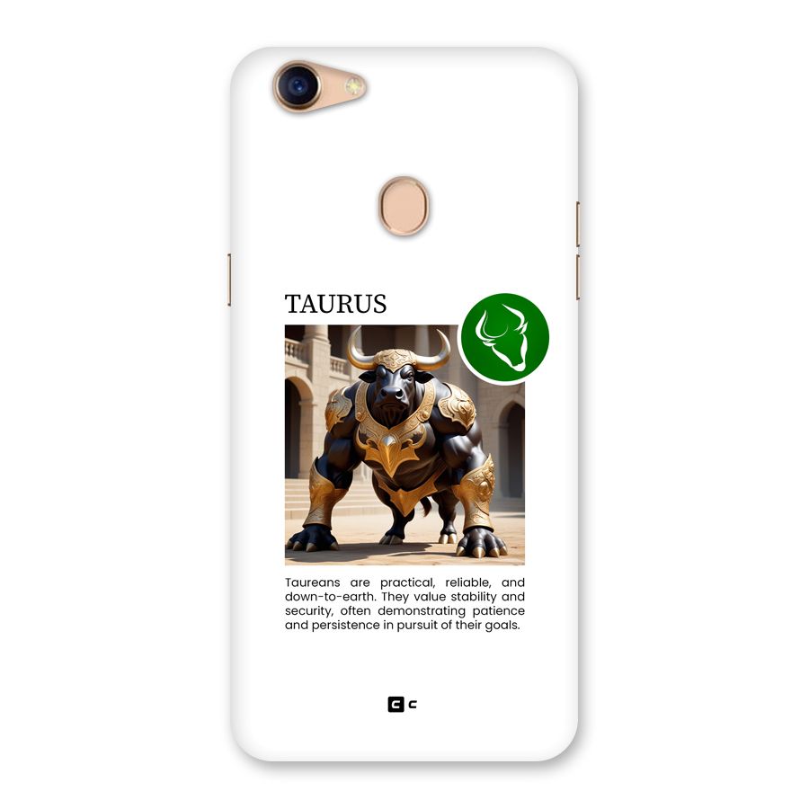 Towering Taurus Back Case for Oppo F5