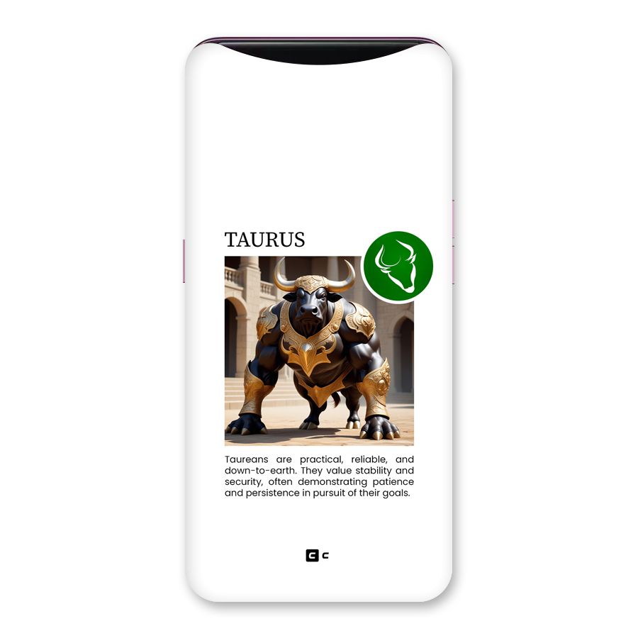 Towering Taurus Back Case for Oppo Find X