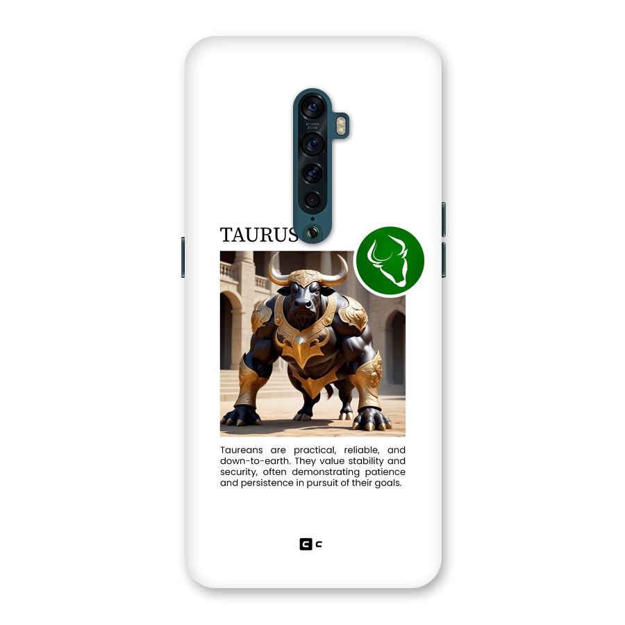 Towering Taurus Back Case for Oppo Reno2