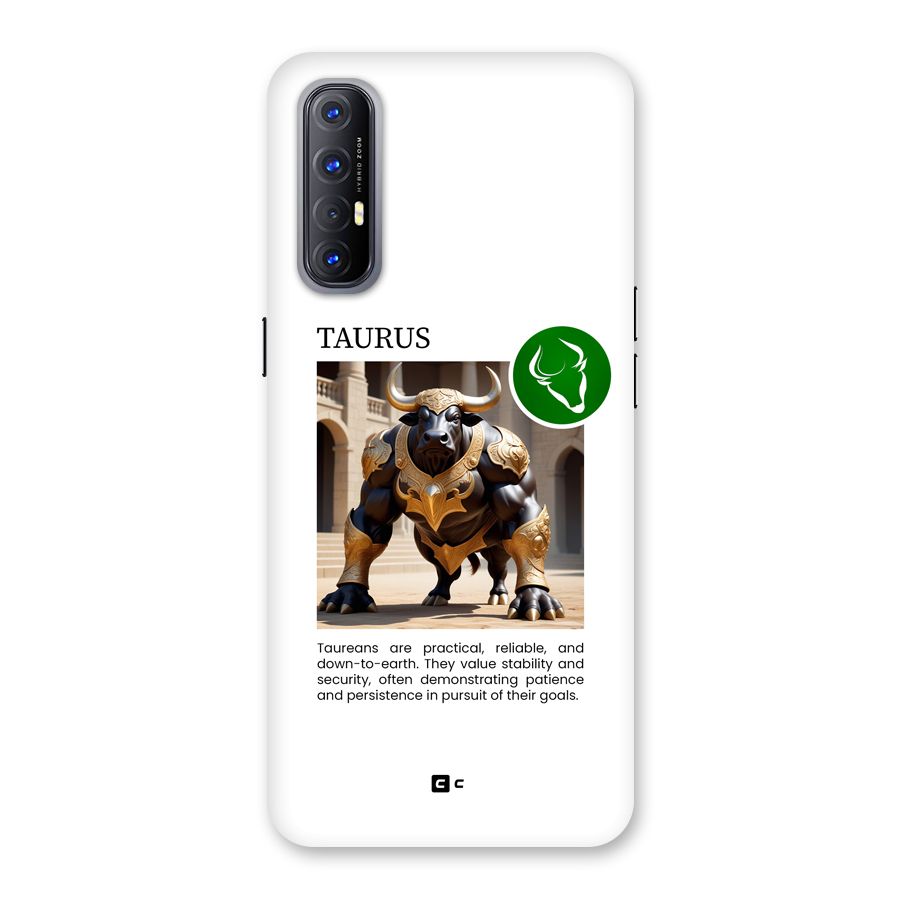 Towering Taurus Back Case for Oppo Reno3 Pro