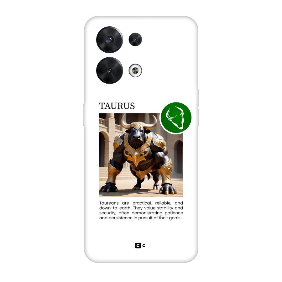Towering Taurus Back Case for Oppo Reno8 5G