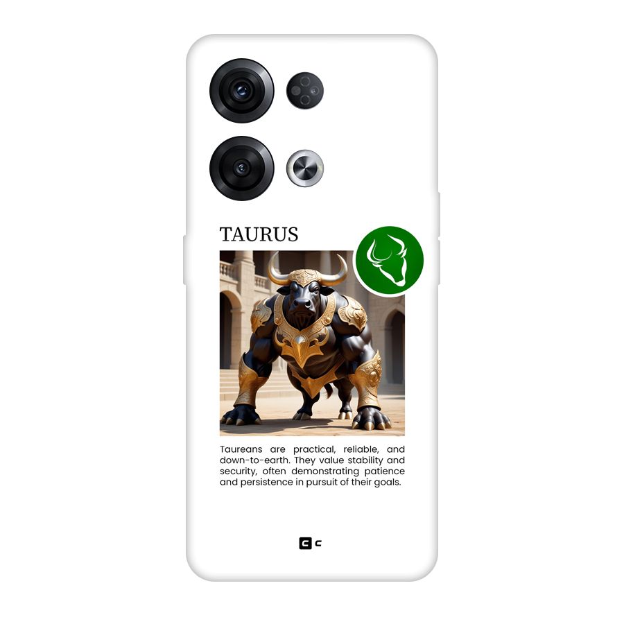 Towering Taurus Back Case for Oppo Reno8 Pro 5G