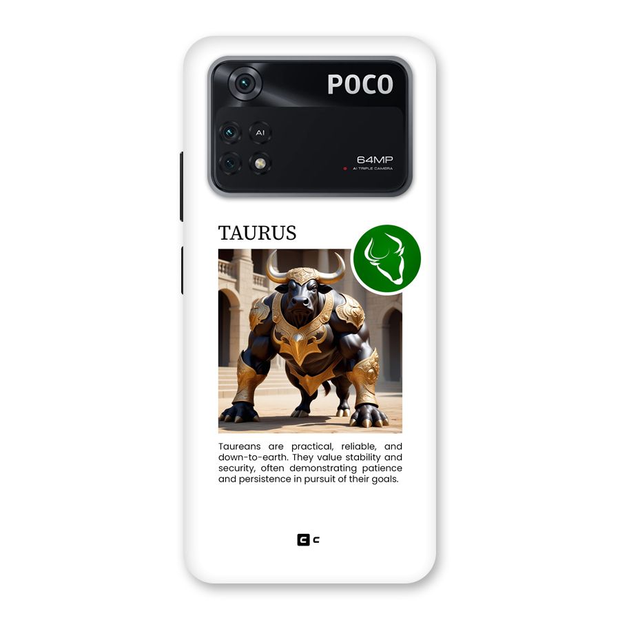 Towering Taurus Back Case for Poco M4 Pro 4G
