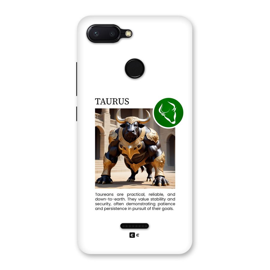 Towering Taurus Back Case for Redmi 6