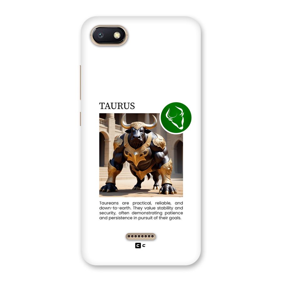 Towering Taurus Back Case for Redmi 6A