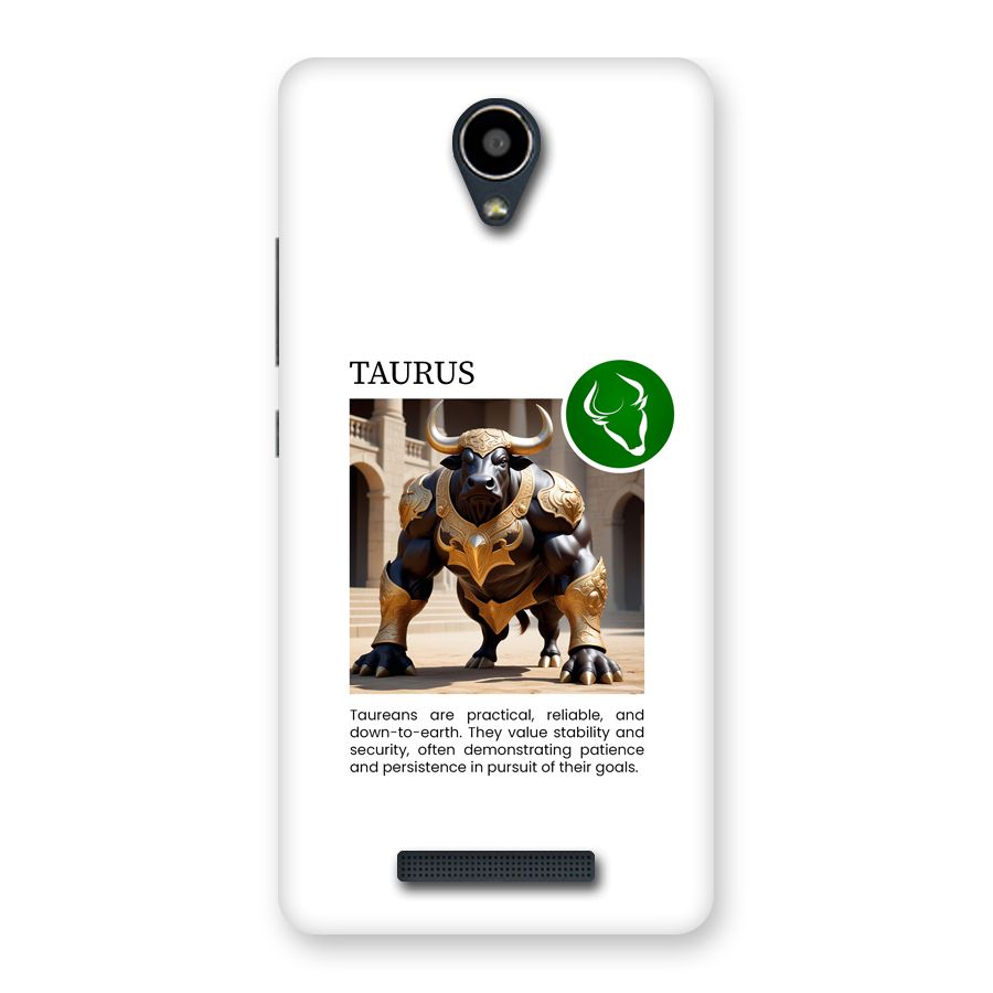 Towering Taurus Back Case for Redmi Note 2
