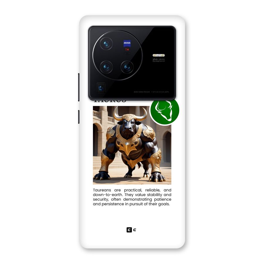 Towering Taurus Back Case for Vivo X80 Pro