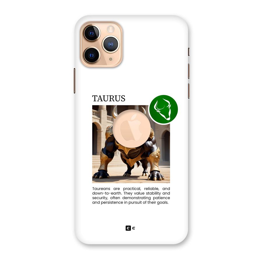 Towering Taurus Back Case for iPhone 11 Pro Max Logo Cut