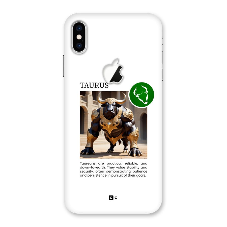 Towering Taurus Back Case for iPhone XS Max Apple Cut