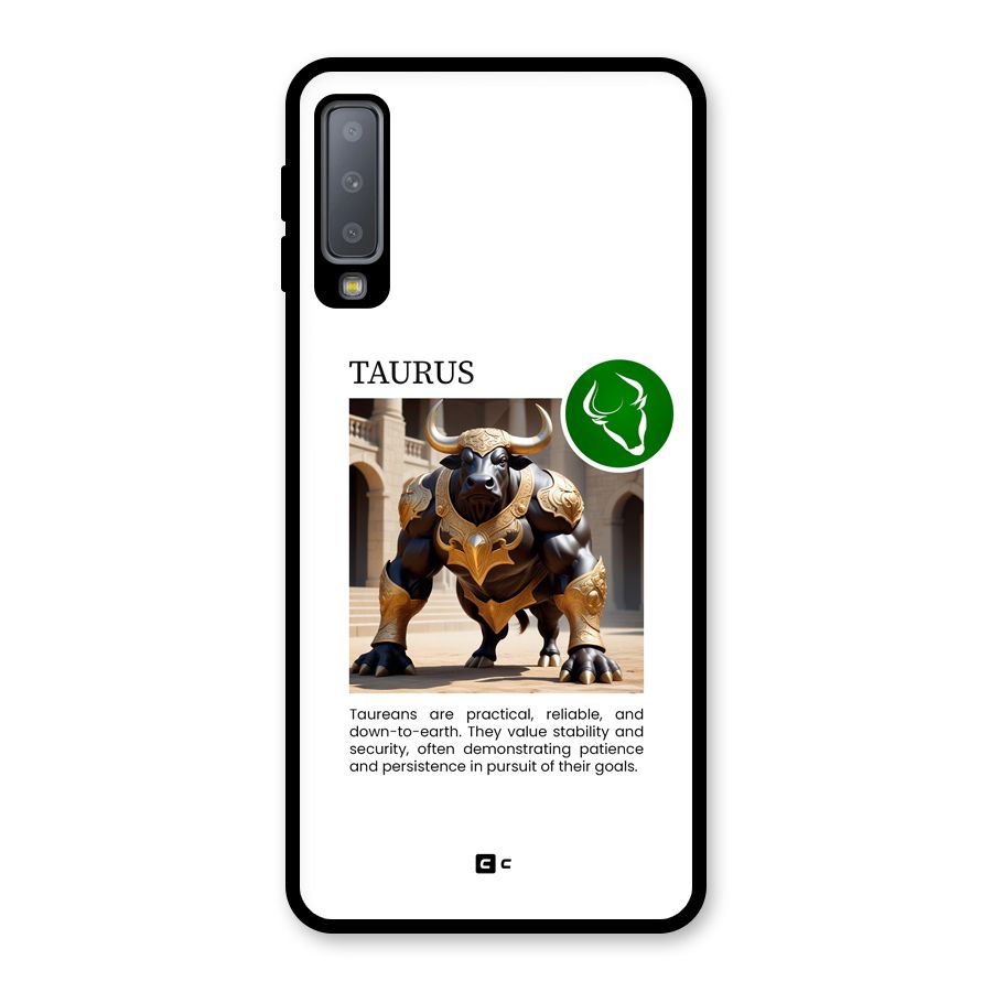 Towering Taurus Glass Back Case for Galaxy A7 (2018)