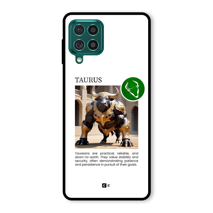Towering Taurus Glass Back Case for Galaxy F62
