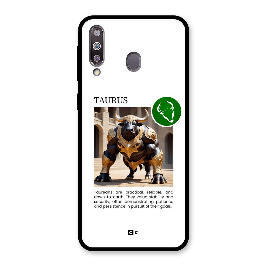 Towering Taurus Glass Back Case for Galaxy M30
