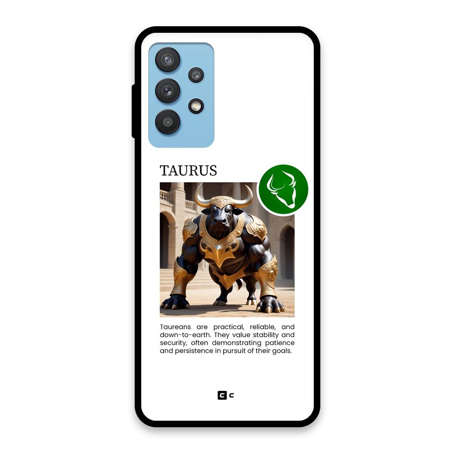Towering Taurus Glass Back Case for Galaxy M32 5G