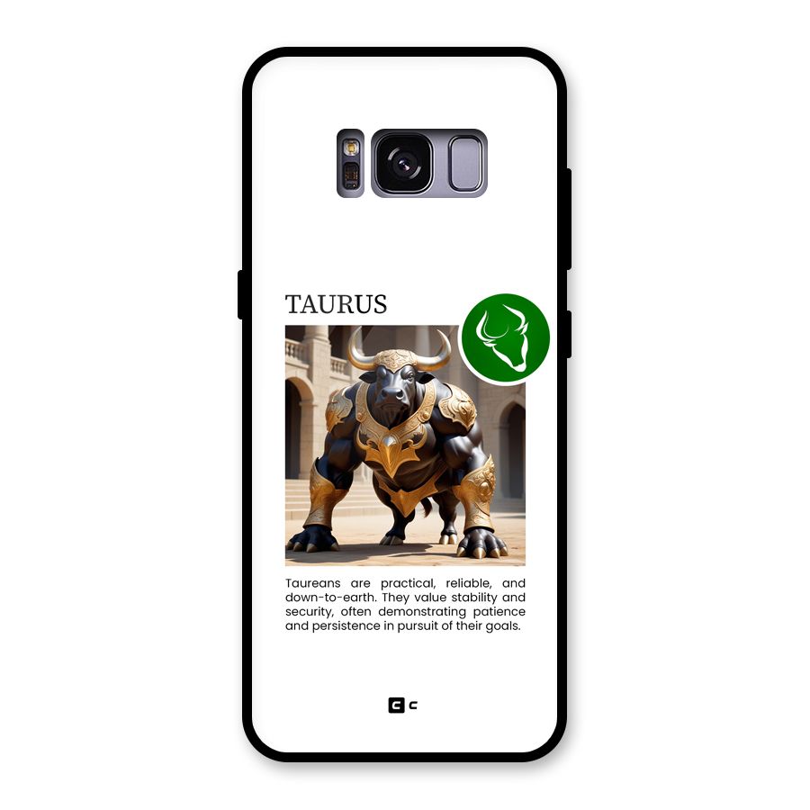 Towering Taurus Glass Back Case for Galaxy S8