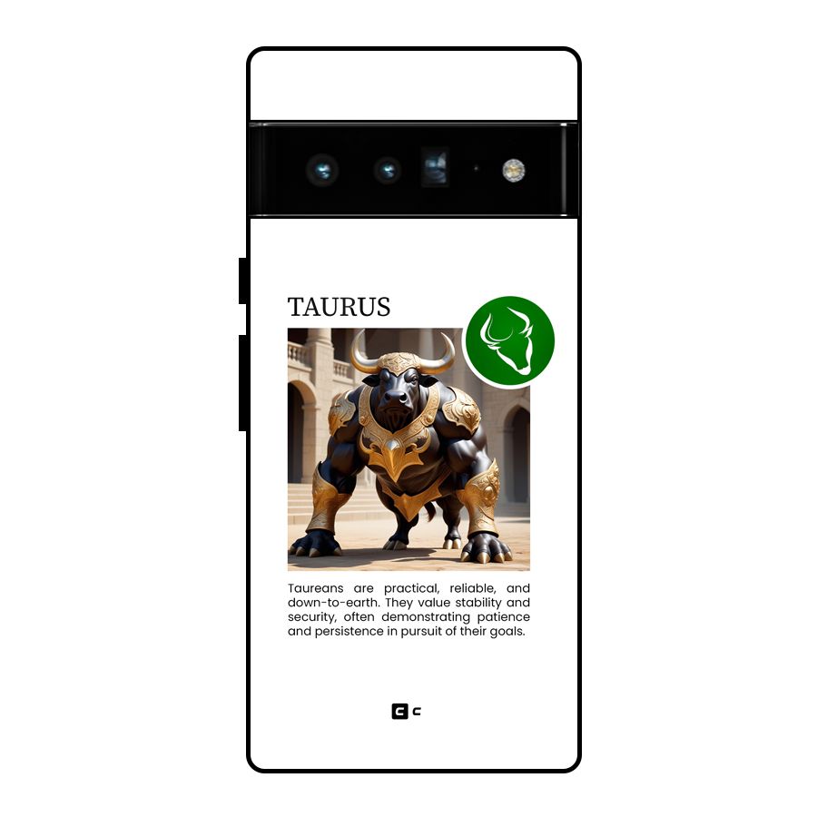 Towering Taurus Glass Back Case for Google Pixel 6 Pro