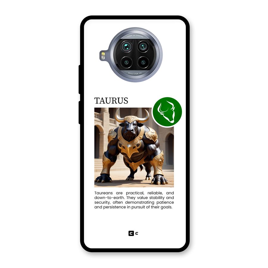Towering Taurus Glass Back Case for Mi 10i