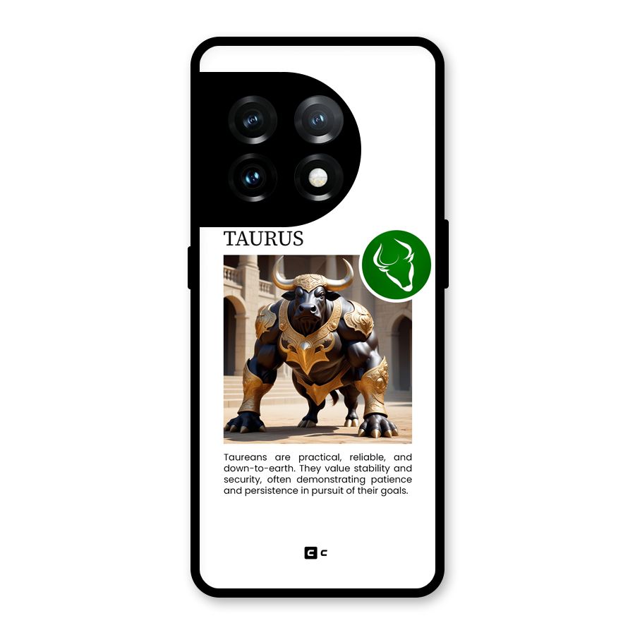 Towering Taurus Glass Back Case for OnePlus 11