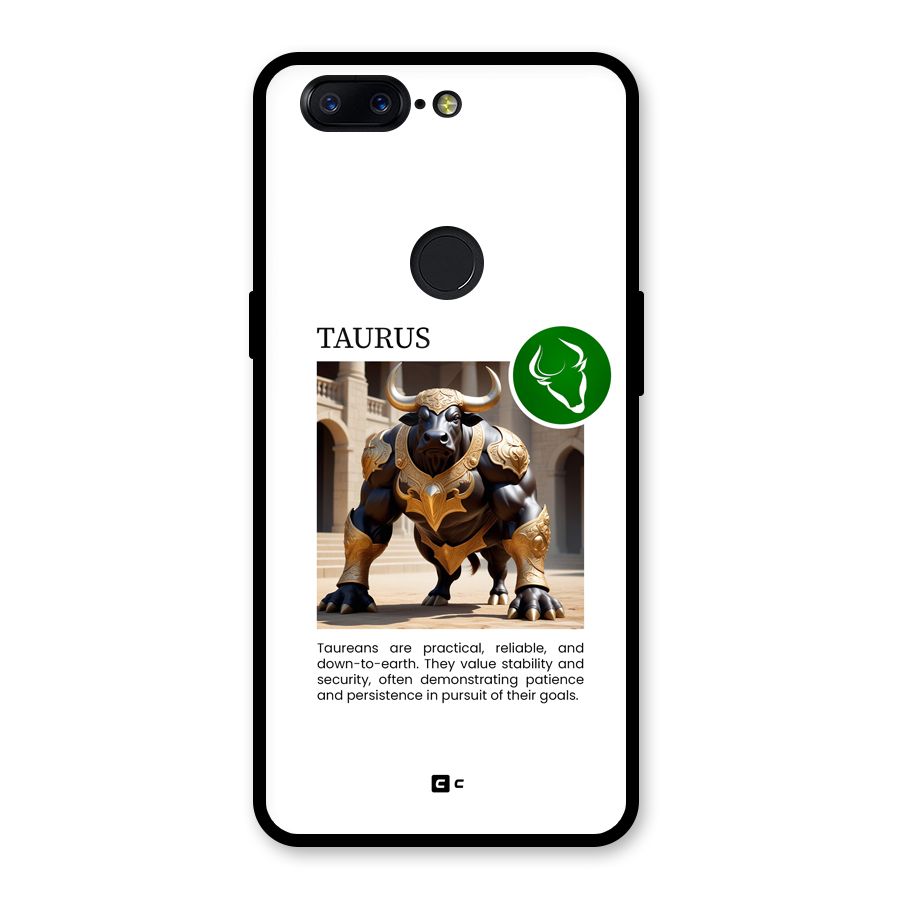 Towering Taurus Glass Back Case for OnePlus 5T