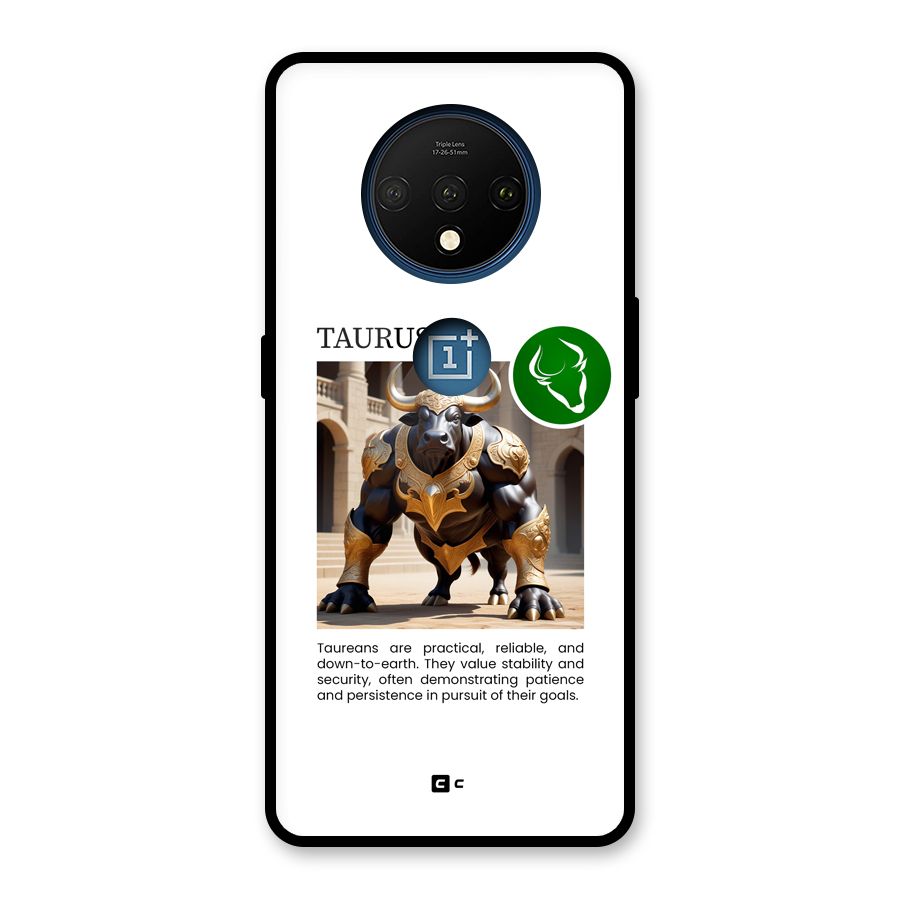 Towering Taurus Glass Back Case for OnePlus 7T