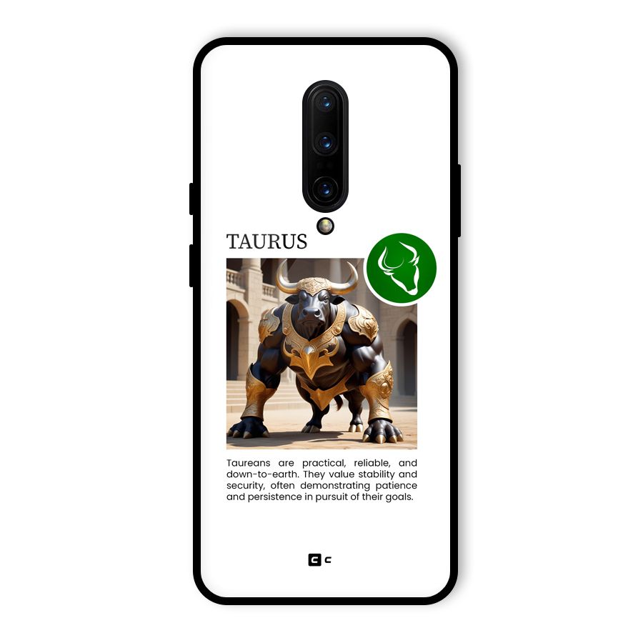 Towering Taurus Glass Back Case for OnePlus 7 Pro