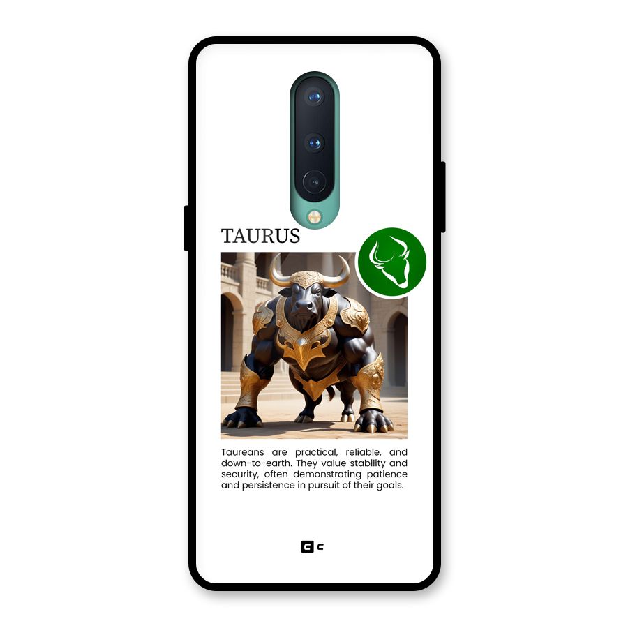 Towering Taurus Glass Back Case for OnePlus 8