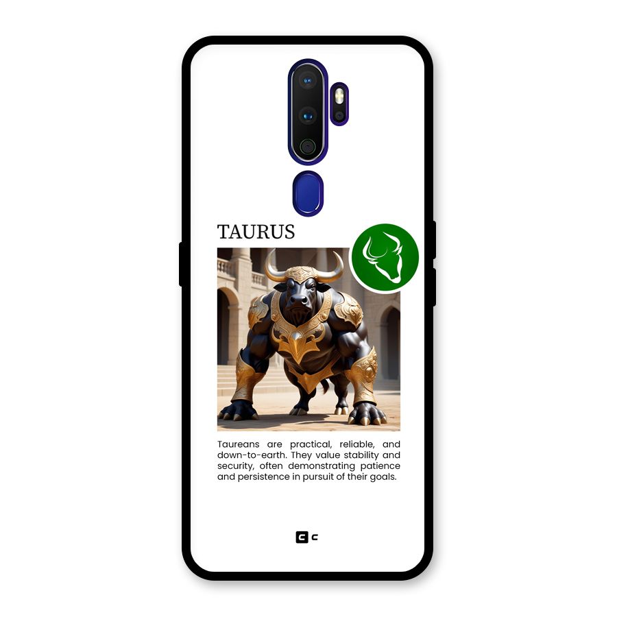 Towering Taurus Glass Back Case for Oppo A9 (2020)