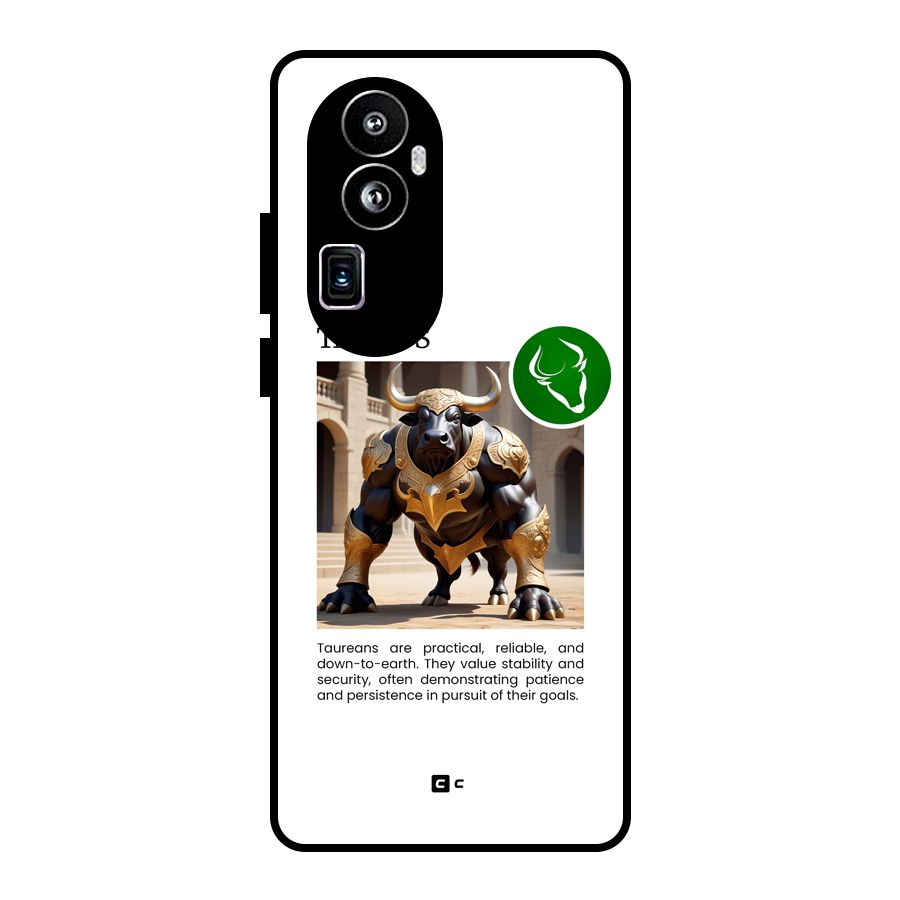 Towering Taurus Glass Back Case for Oppo Reno10 Pro Plus