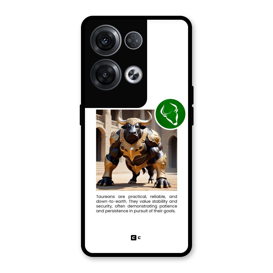Towering Taurus Glass Back Case for Oppo Reno8 Pro 5G