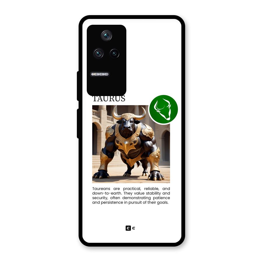 Towering Taurus Glass Back Case for Poco F4 5G