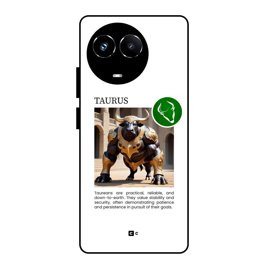 Towering Taurus Glass Back Case for Realme 11X