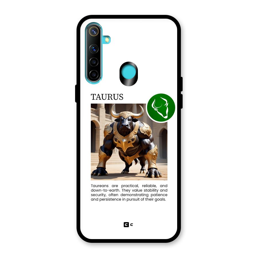 Towering Taurus Glass Back Case for Realme 5