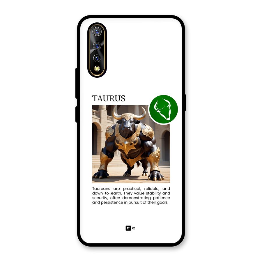 Towering Taurus Glass Back Case for Vivo S1