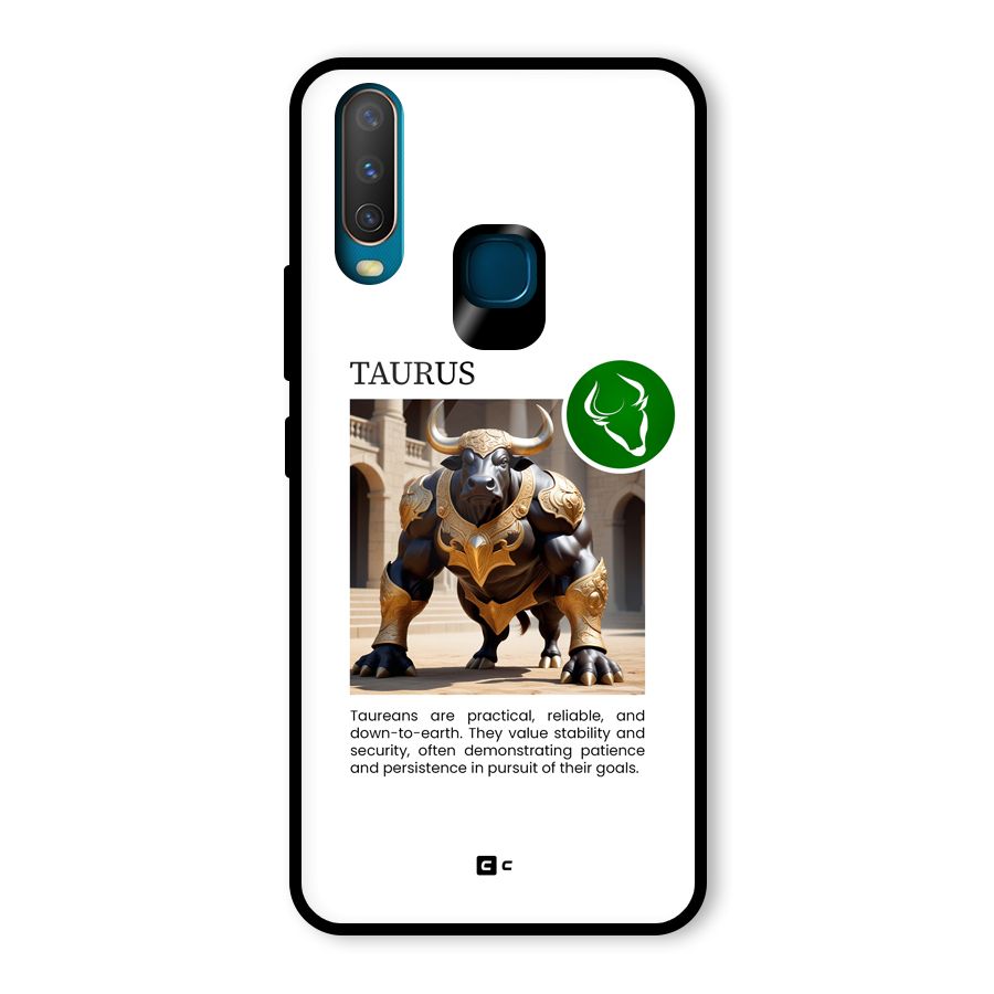 Towering Taurus Glass Back Case for Vivo U10