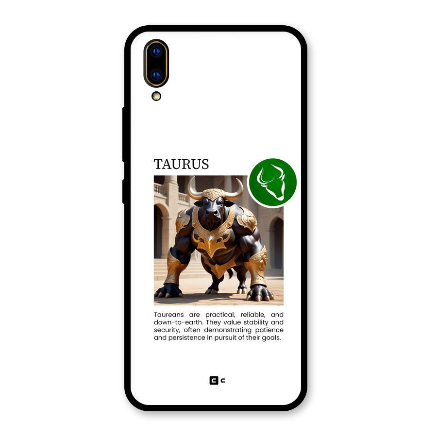 Towering Taurus Glass Back Case for Vivo V11 Pro
