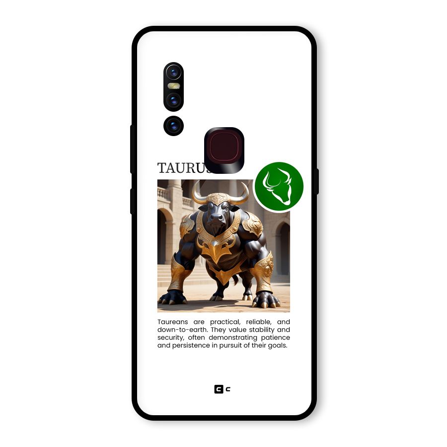 Towering Taurus Glass Back Case for Vivo V15