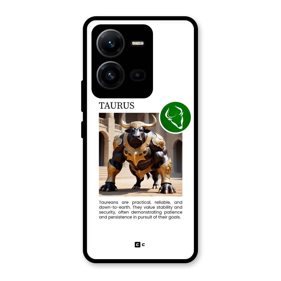 Towering Taurus Glass Back Case for Vivo V25