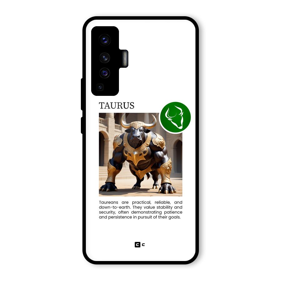 Towering Taurus Glass Back Case for Vivo X50