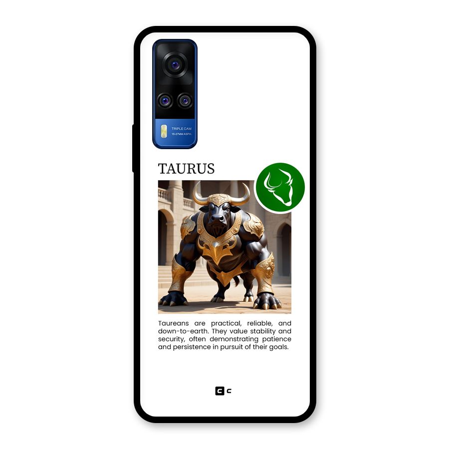 Towering Taurus Glass Back Case for Vivo Y31
